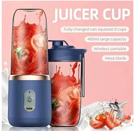 Krimostore 6-blade portable blender, USB rechargeable smoothie maker — view 2