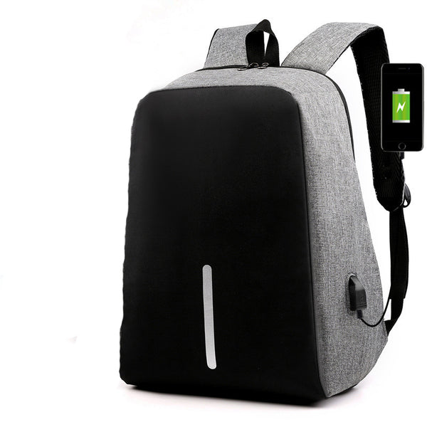 SecureTech Anti-Theft Laptop Backpack with USB Charging Port — Fits 15"
