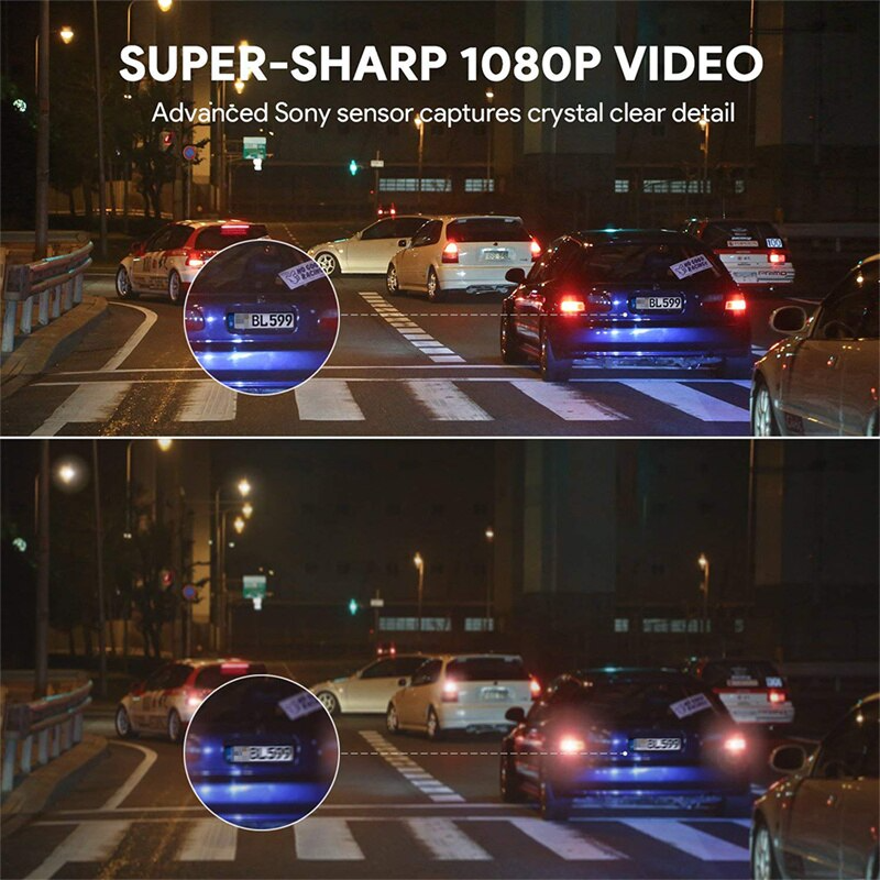 170° HD WiFi Dashcam with G-Sensor